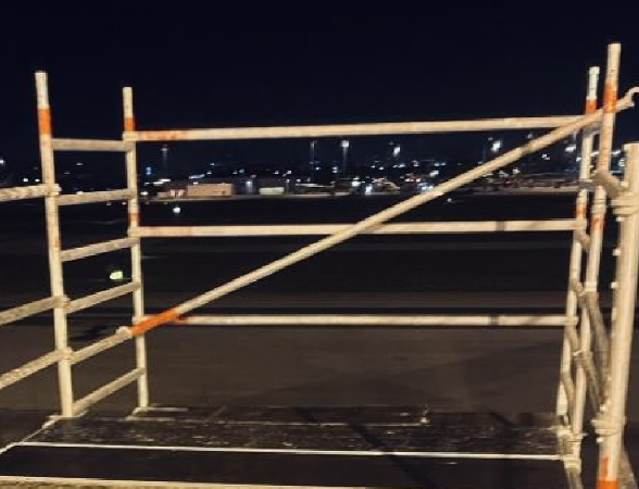 Montagem torre escada ZZ com uma vista única